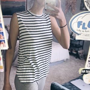 Black & White Stripped Tank Top - only worn ONCE